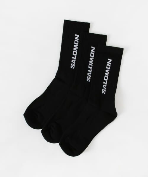 ＊＊URBAN RESEARCH / アーバンリサーチ ソックス | SALOMON　EVERYDAY CREW 3-PACK（BLACK）