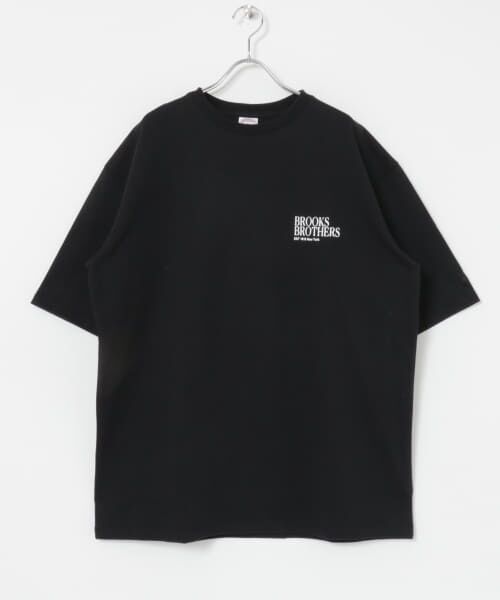 ＊＊URBAN RESEARCH / アーバンリサーチ Tシャツ | BROOKS BROTHERS　KNT JERSEYBB PRNT SS T-SHIRTS（BLACK）