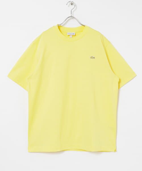 ＊＊URBAN RESEARCH / アーバンリサーチ Tシャツ | LACOSTE　アウトラインクロッククルーネックTシャツ（107 YELLOW）