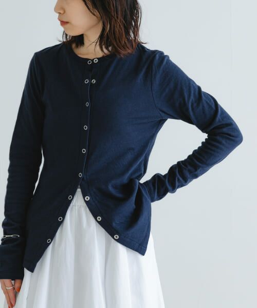 ＊＊URBAN RESEARCH / アーバンリサーチ カーディガン・ボレロ | 『MADE IN JAPAN』セッケツクルーネックカーディガン（NAVY）