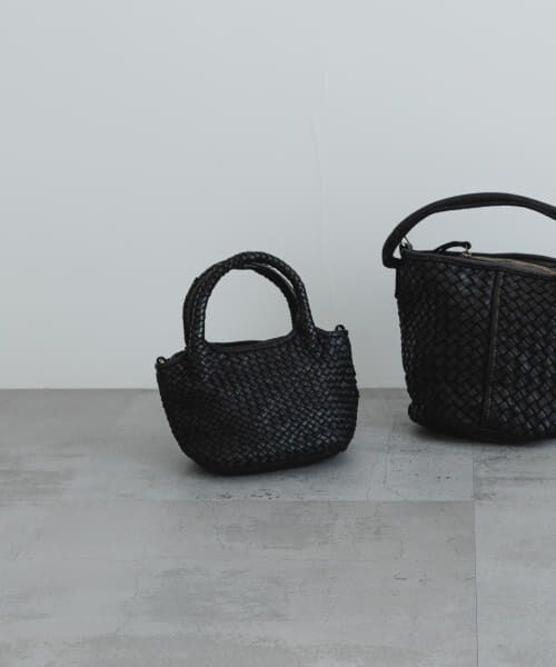 セール】 メッシュ編みレザートートバッグ （ショルダーバッグ