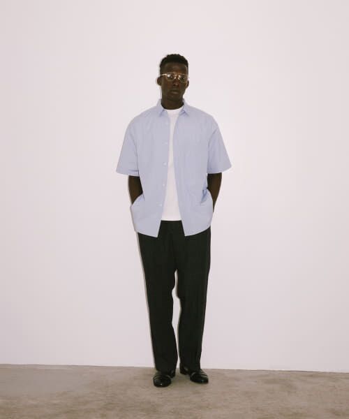 セール】 new basic THOMAS MASON SHORT-SLEEVE OVER SHIRTS