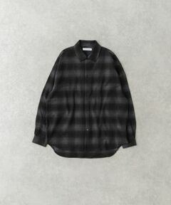 オンブレーチェックシャツ