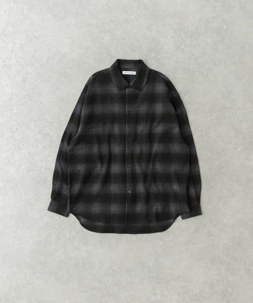 ＊＊URBAN RESEARCH / アーバンリサーチ シャツ・ブラウス | オンブレーチェックシャツ（CHARCOAL）