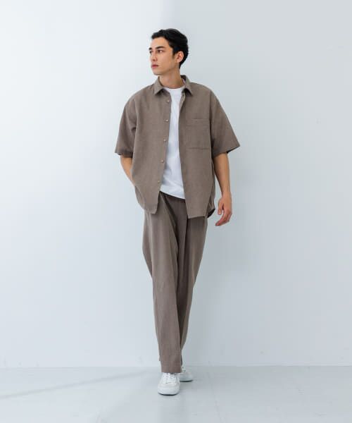 パンツ ATELIER AURA ARI ORGANIC LINEN TROUSERS ATELIER AURA ARI ORGANIC LINEN TROUSERS パンツ ATELIER AURA