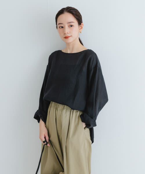 ＊＊URBAN RESEARCH / アーバンリサーチ シャツ・ブラウス | ラミーTブラウス（BLACK）