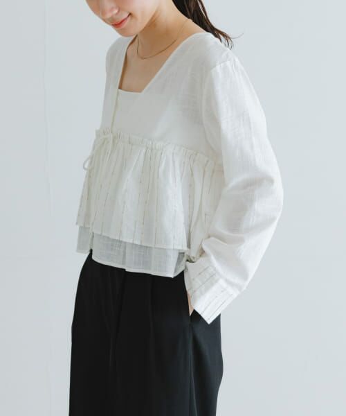 ＊＊URBAN RESEARCH / アーバンリサーチ シャツ・ブラウス | スパンコール刺繍ブラウス（OFF）