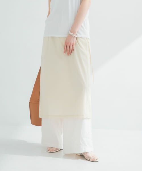 ＊＊URBAN RESEARCH / アーバンリサーチ スカート | シアーミディレイヤードスカート（BUTTER）