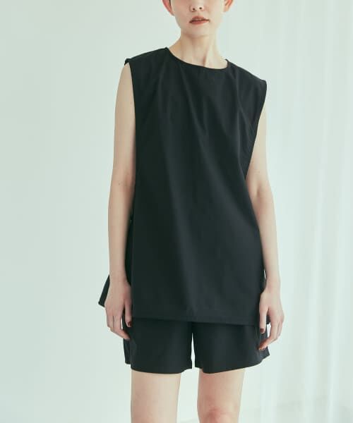 ＊＊URBAN RESEARCH / アーバンリサーチ 水着・スイムグッズ | 『2サイズ展開』『UVカット』Swim URBAN RESEARCH　スイムドロストノースリーブ（BLACK）