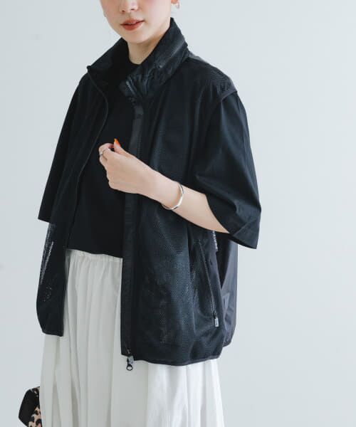 ＊＊URBAN RESEARCH / アーバンリサーチ その他アウター | MARMOT CAPITAL　PERTEX FLONT MESH VEST（BLACK）