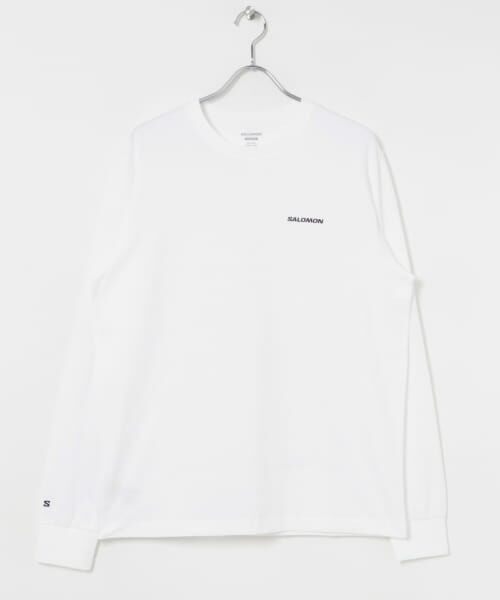 ＊＊URBAN RESEARCH / アーバンリサーチ Tシャツ | SALOMON　LOGO LONG-SLEEVE T-SHIRTS M（WHITE）