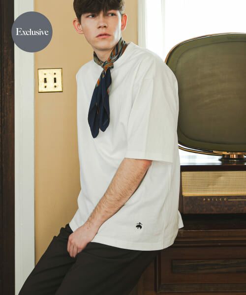 ＊＊URBAN RESEARCH / アーバンリサーチ Tシャツ | 『別注』BROOKS BROTHERS×UR　GF LOGO S/S T-SHIRTS（WHITE）