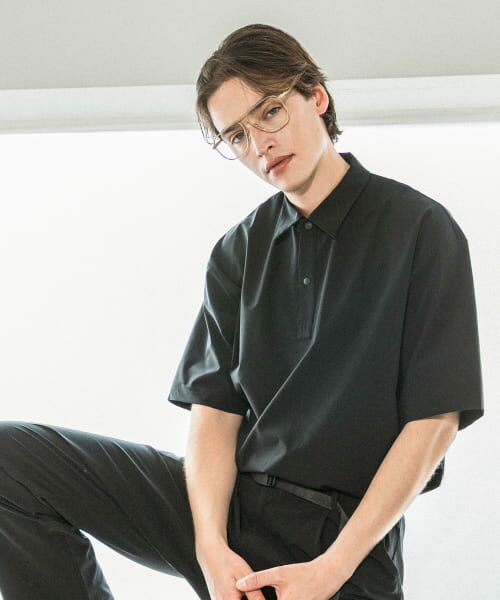 ＊＊URBAN RESEARCH / アーバンリサーチ ポロシャツ | 『XLサイズあり』『撥水』SOLOTEX STRETCH ポロシャツ（BLACK）