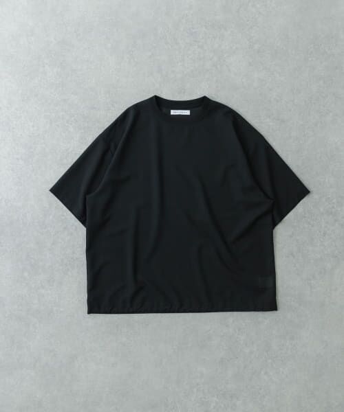 ＊＊URBAN RESEARCH / アーバンリサーチ Tシャツ | ウォッシャブルウールサイロフィルショートスリーブ Tシャツ（BLACK）