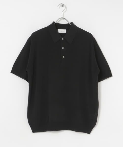 セール】 new basic ウールシルクニットポロ （ポロシャツ