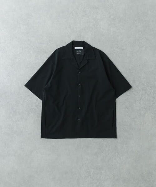 ＊＊URBAN RESEARCH / アーバンリサーチ シャツ・ブラウス | 『XLサイズあり』『撥水』SOLOTEX STRETCH SHORT-SLEEVE SHIRTS（BLACK）