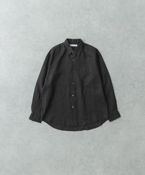 ＊＊URBAN RESEARCH / アーバンリサーチ シャツ・ブラウス | LINEN LONG-SLEEVE SHIRTS（F.BLACK）