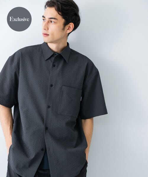 ＊＊URBAN RESEARCH / アーバンリサーチ シャツ・ブラウス | 『別注』THOUSAND MILE×UR　WASHER CODE SHIRTS（CHARCOAL）