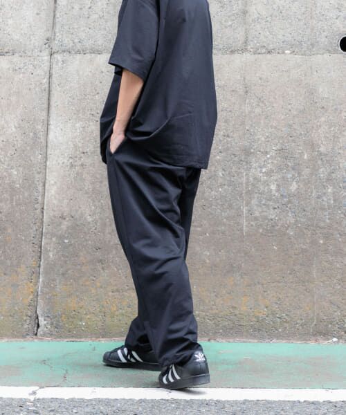 パンツ CC BaggyCloth Easy Trousers - Black 2/54 COLLEGE FLANNEL THE EASY SLACKS WIDE [BLACK] - WUNDER