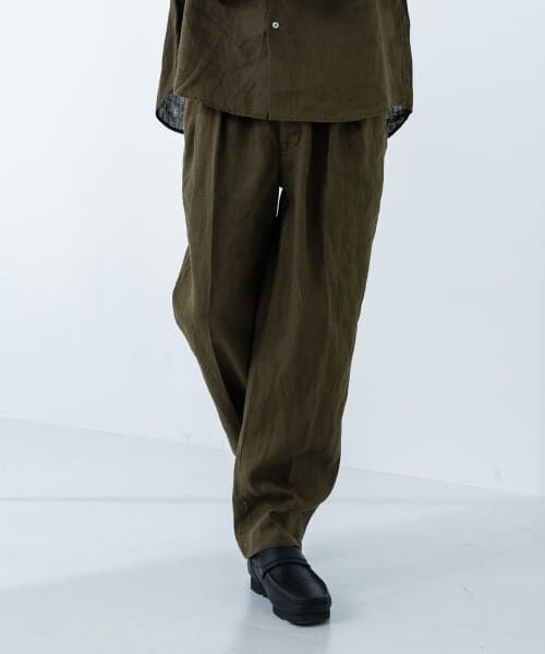 vital pure linen roped tuck pants リネンパンツ EASY TO WEAR - LINEN EASY PANTS/リネンイージーパンツ | NapsNote