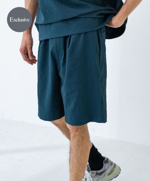 ＊＊URBAN RESEARCH / アーバンリサーチ ショート・ハーフ・半端丈パンツ | 『別注』THOUSAND MILE×UR　WASHER CODE SHORTS（SLATE BLUE）