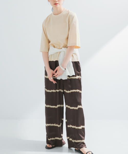 ＊＊URBAN RESEARCH / アーバンリサーチ Tシャツ | スーピマコットンハーフスリーブカットソー（BUTTER）