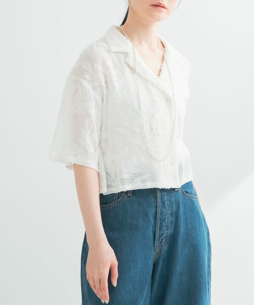 URBAN RESEARCHショートシャツ セール】 カラミジャガードショートシャツ （シャツ・ブラウス