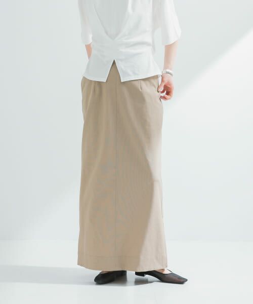 最終値下げ★ARGUE★美品★リネンスカート★アーギュ セール】 『2サイズ展開』リネン混ロングスカート （スカート
