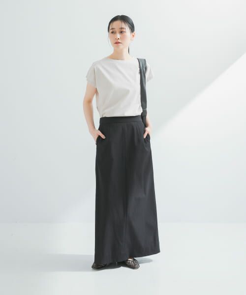 yuzu　新品2025シンプルリネン ロングスカート.M 137938_r1_4.jpg