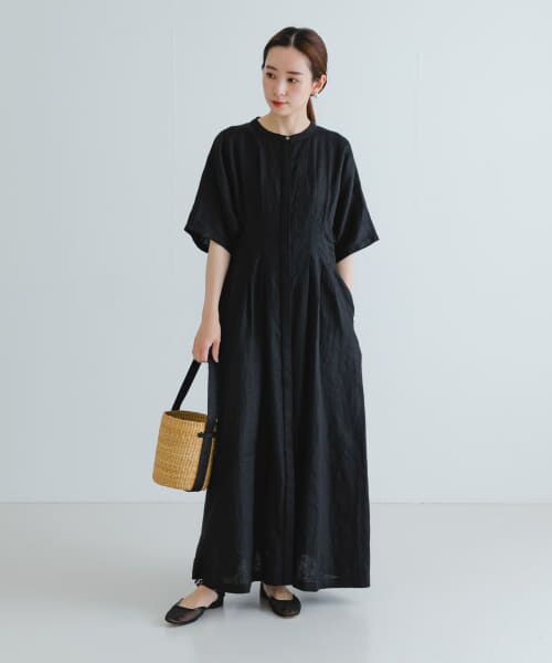 入手困難品、ワンピースレア商品まとめ売り‼️ セール】 『2サイズ展開』タックデザインリネンワンピース