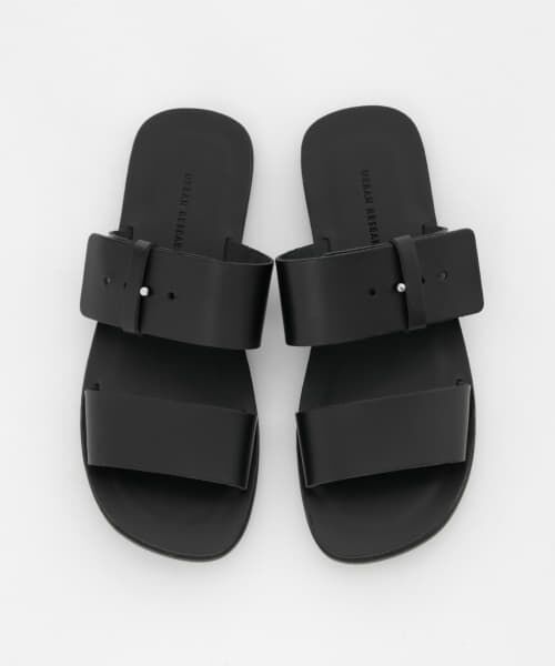 【BSQT】 レザーサンダル 25cm e-Collection メンズ マイクロファイバーレザー サンダル