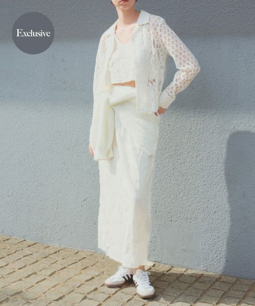 ＊＊URBAN RESEARCH / アーバンリサーチ スカート | 『別注』GGG×URBAN RESEARCH　ワッシャースカート（WHITE）