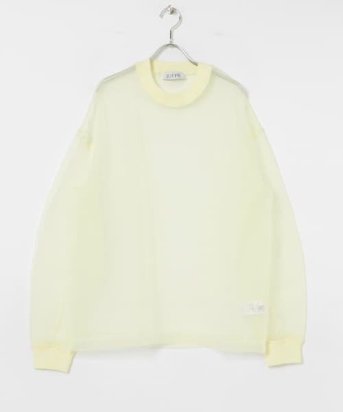 ＊＊URBAN RESEARCH / アーバンリサーチ その他トップス | ESTHE　Organza Sweatshirts（Yellow）