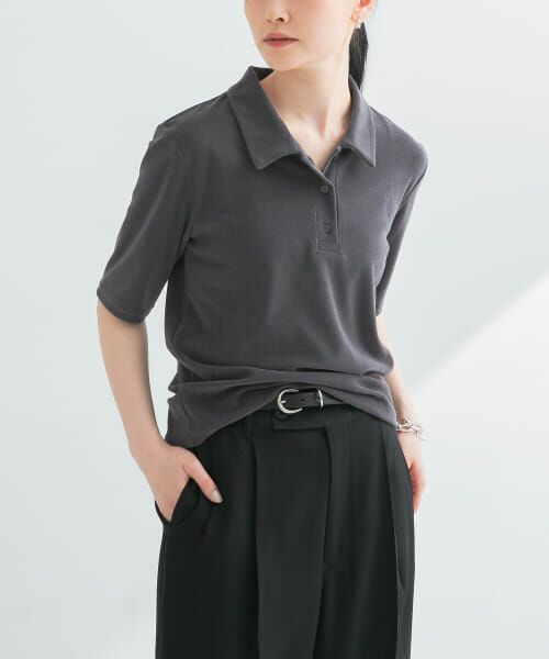 ＊＊URBAN RESEARCH / アーバンリサーチ Tシャツ | パイルポロ衿カットソー（GRAY）
