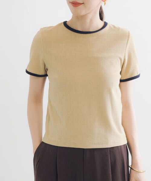 ＊＊URBAN RESEARCH / アーバンリサーチ Tシャツ | パイルリンガーコンパクトTシャツ（YELLOW）