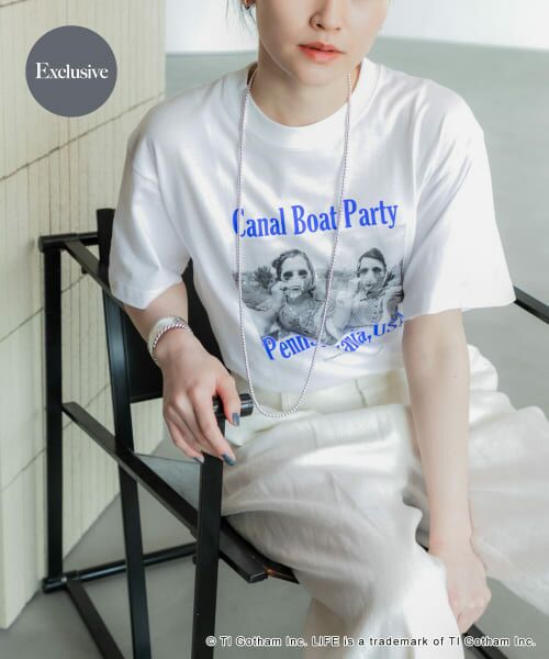＊＊URBAN RESEARCH / アーバンリサーチ Tシャツ | 『別注』GOOD ROCK SPEED×UR　Canal Boat Party（WHITE）