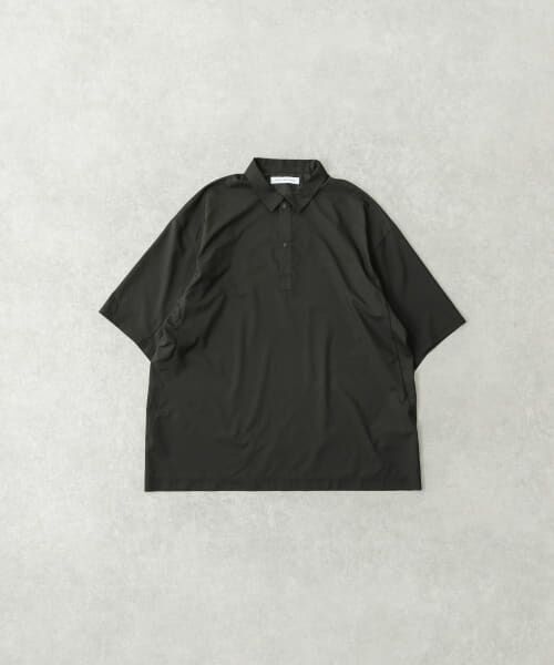 ＊＊URBAN RESEARCH / アーバンリサーチ ポロシャツ | SHADOW RIP リブポロシャツ（BLACK）