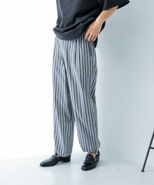 ✨美品✨近年 慈雨 サルエルパンツ ペチコート付き ストライプ イージーパンツ ✨美品✨近年 慈雨 サルエルパンツ ペチコート付き ストライプ