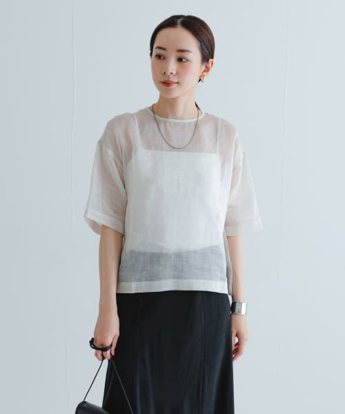 ＊＊URBAN RESEARCH / アーバンリサーチ シャツ・ブラウス | シルクブレンドシアーブラウス（OFF）