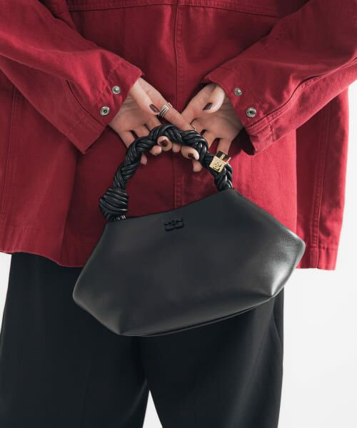 ＊＊URBAN RESEARCH / アーバンリサーチ ハンドバッグ | GANNI　Bou Bag Small（Black）