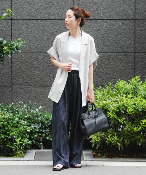 アーバンリサーチ　シアーメッシュハーフスリーブジャケット　ブラック　新品 URBAN RESEARCH｜『イージーケア』シアーメッシュハーフスリーブ