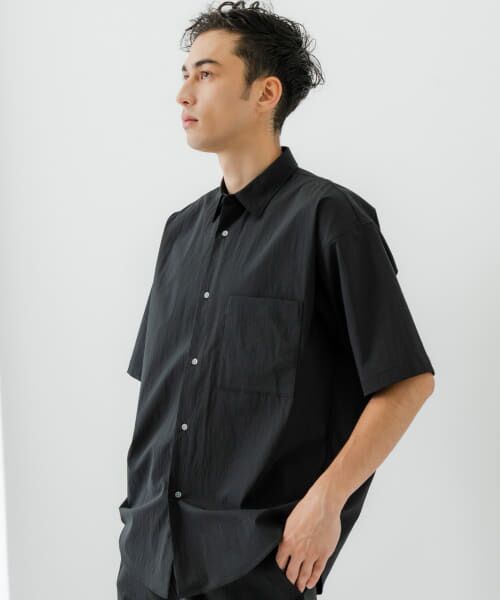 【URBAN RESEARCH】ブラックスーツ サイズ42 セール】『イージーケア』LIFE STYLE TAILOR シアサッカー