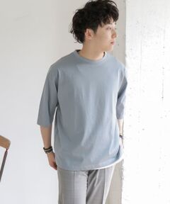 ダブルシルケット6分袖Tシャツ