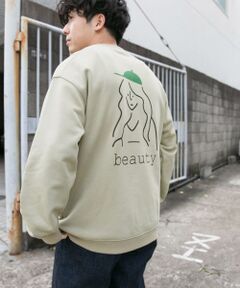 『別注』modem design×DOORS　バックプリントスウェット