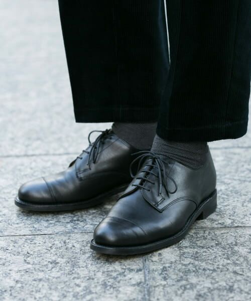 『別注』Sanders×LIFE STYLE TAILOR　Cap Toe Derby Shoe