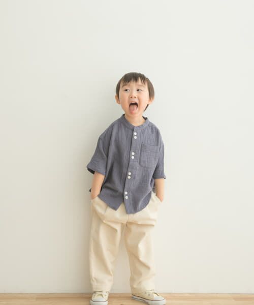 セール Wガーゼバンドカラーシャツ Kids トップス Urban Research Doors アーバンリサーチ ドアーズ ファッション通販 タカシマヤファッションスクエア