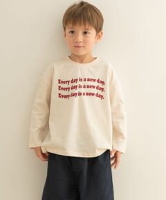 ロゴプリントBIGロングTシャツ(KIDS)