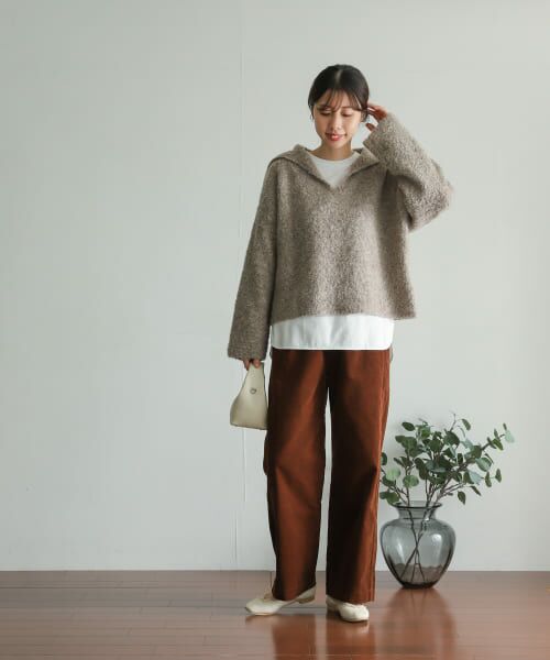 ブークレセーラーカラーKNIT （ニット・セーター）｜URBAN RESEARCH DOORS / アーバンリサーチ ドアーズ ファッション通販  タカシマヤファッションスクエア