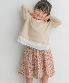 花柄インナーパンツ付スカート(KIDS)