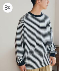 『ユニセックス』FORK&SPOON　ボーダーロングスリーブTシャツ